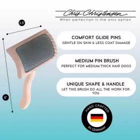 885121824045 CHRISTENSEN Chris Vi Curved Slicker Dog Brush #2