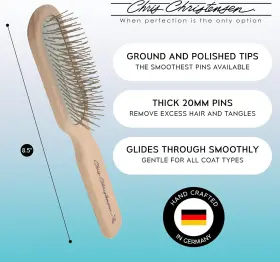 A120 CHRISTENSEN Chris Oblong Pin Dog Brush #2