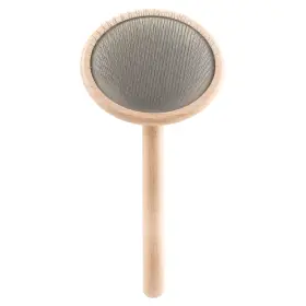 A5VIII CHRISTENSEN Chris Round Slicker Brush Steel Pins Beech