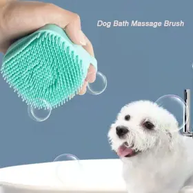 768434987655 CLSHES Silicone Dog Cat Brush Hair Pet Cleaning #2