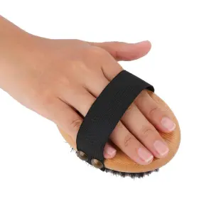 303276881343 CLUMSY PETS Palmheld Brush Boar Bristles Elastic #3