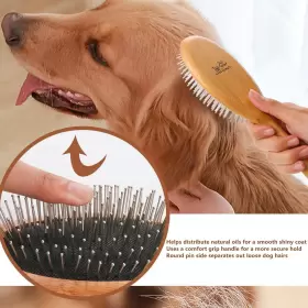 744759064615 CLUMSY PETS Dog Cat Ball Pin Slicker Brush #3