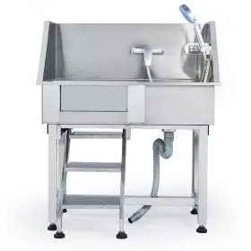 719868907139 DOG Washing Station Steel Pet Bathing Wash