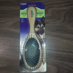 W6152 COASTAL PET Safari Pin Bristle Dog Brush Wooden