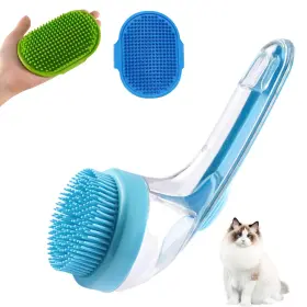 445026752763 COLORCASA Dog Bath Brush Pet Soap Shampoo