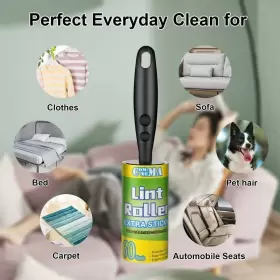 720310882300 COMMEMA Lint Rollers Pet Hair Remover Set Brush #2