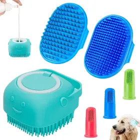 COMOTECH-3 COMOTECH Dog Bath Brush Toothbrush Handle Shampoo