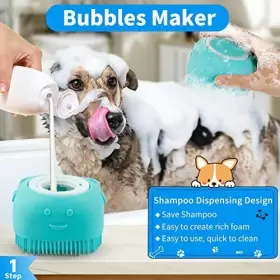 COMOTECH-3 COMOTECH-7 Dog Bath Brush Shampoo Scrubber #3