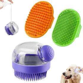 744759385512 COMOTECH Dog Bath Brush Shampoo Scrubber