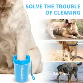 769282422602 COMOTECH Dog Paw Cleaner Washer Buddy Muddy Pet #2