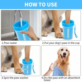 769282422602 COMOTECH Dog Paw Cleaner Washer Buddy Muddy Pet #3