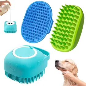 B0DQLQDYGB COMOTECH Dog Bath Brush Shower Washing