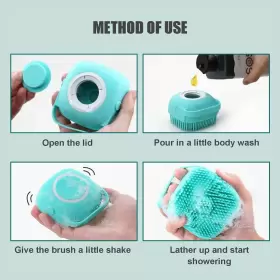 618202809828 CONSIO Dog Scrubber Bath Pet Bathing Brush #3