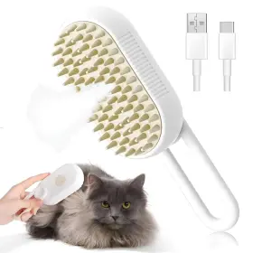 762239073278 CRAFTIVIO Cat Steam Brush Vibrating Massage Anti
