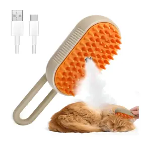 762239073285 CRAFTIVIO Cat Steam Brush Shedding Cleaning Comb
