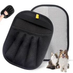 Crievcat 757991076001 Upgraded Pet Hair Removal Gloves With Snug Elastic Wrist Electrostatic Five