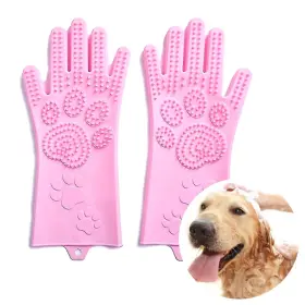 659657401410 CUALIS.STORE Dog Brush Magic Glove Cat Bathing