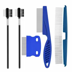 769083416329 CUTEABC Pet Comb Cats Set Double Dog