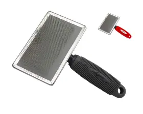 99-1012-GY CUTENFUZZY Pet Slicker Brush Cats Dogs Shedding