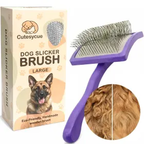 199284390607 CUTESYCUE Gentle Dog Slicker Brush Knots Mats