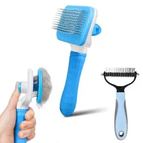 753822925074 CWX001 Dog Cat Brush Cleaning Slicker Dematting