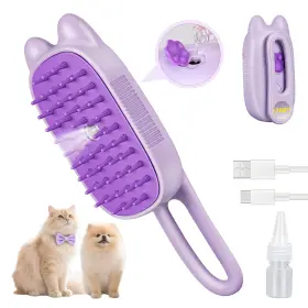 SCB001 CXCHKK Rechargeable Cat Steam Brush Mist Spray Pet