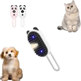786408122079 CZMSECAI Cat Brush Shedding Dog Steam Spray Uv