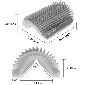 730869379084 D-BUY Pack Cat Groomer Brush Set Corner Massage #2