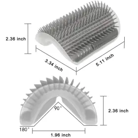 730869379329 D-BUY Pack Cat Set Groomer Massage Combs Catnip #3