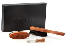 ZH-BK-01 DAMAANDA Beard Brush Stiff Bristles Boar Ideal Kit
