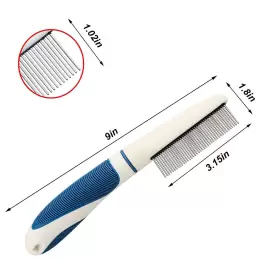 711338507849 DAMAIL Steel Cat Dog Pet Comb Safe Gentle Loo #2