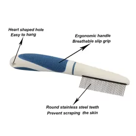 711338507849 DAMAIL Steel Cat Dog Pet Comb Safe Gentle Loo #3