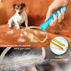 QW1325 DANCINGTON Carpet Rake Pet Hair Removal Set Dog Cat #3