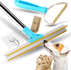 QW1325 DANCINGTON Carpet Rake Pet Hair Removal Set Dog Cat