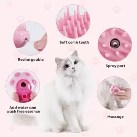 705353811777 DEFVIN Cat Steam Brush Cleaning Steamy Massage #3