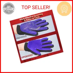 DELOMO007 DELOMO Pet Glove Gentle Deshedding Brush Efficient #2