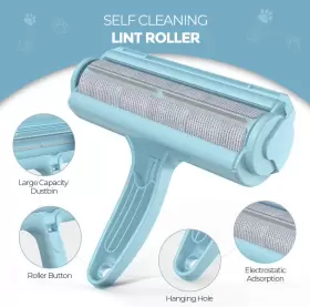 DELOMO20092 DELOMO Pet Hair Remover Roller Dog Cat Fur Base #2