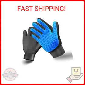 DLMG161207 DELOMO Pet Glove Hair Remover Brush Gentle Mitt
