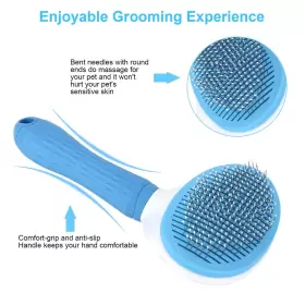 221243261155 DEPETS Cleaning Slicker Brush Dog Cat Bunny Pet #2