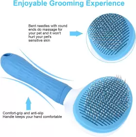 EP-GM-135-BLU DEPETS Cleaning Pet Brush Dog Cat Bunny Hair #2