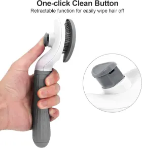 EP-GM-135-GRY DEPETS Cleaning Slicker Brush Dog Cat Bunny Pet #3