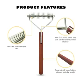 445046434434 DER MEISTER Rake Pets Shedding Dematting Tool #3