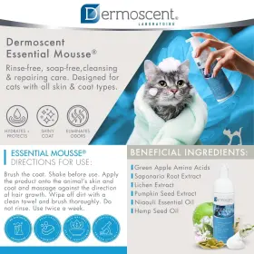 760098110087 DERMOSCENT Essential Mousse Shampoo Cats Rinse #3