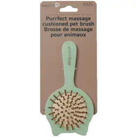 GDP20 DEXYPAWS Purrfect Massage Cat Brush Sage Comb Head Pet
