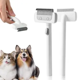 735167180592 DIECALLAN Cat Brush Gently Removes Loose Mats
