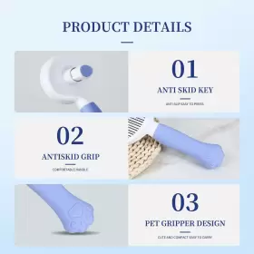 747832718863 DIECALLAN Cat Brush Gently Removes Loose Mats #3