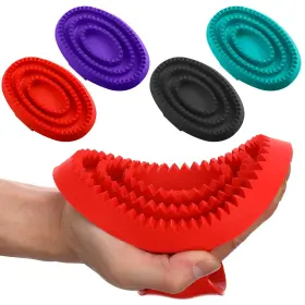 UD-2024-0326-U DINGION Rubber Curry Comb Horse Brush Handle