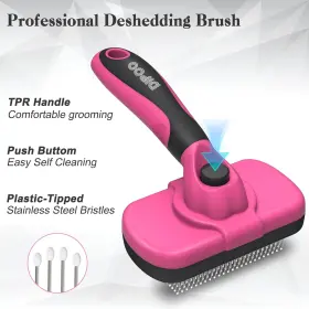 445054554544 DIPOO Cleaning Pet Brush Skin Deshedding Tool #2