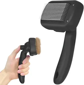 744110787283 DIPOO Cleaning Shedding Brush Skin Tool Dogs
