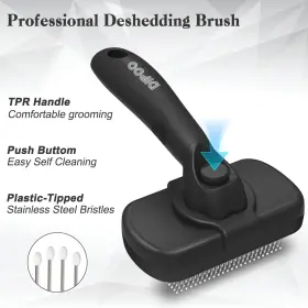 766429474371 DIPOO Cleaning Shedding Brush Skin Cat Dog Groo #2